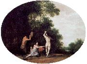 POELENBURGH, Cornelis van Nymphs and Satyr Sweden oil painting artist